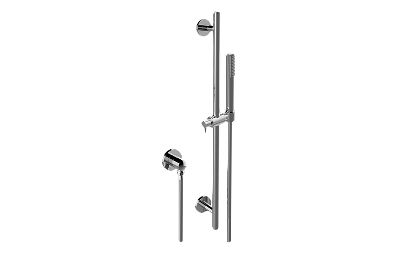 Graff - Contemporary Handshower w/Wall-Mounted Slide Bar Length:35" Width:6" Height:4" - Warm Bronze PVD - G-8660-WB