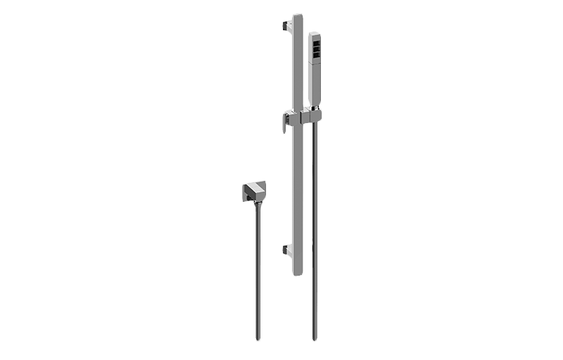 Graff - Contemporary Handshower w/Wall-Mounted Slide Bar Length:35" Width:6" Height:4" - Warm Bronze PVD - G-8670-WB