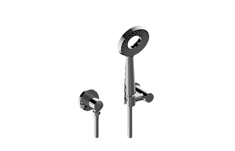 Handshower Set with Wall Bracket in Polished Chrome Finish Length:35" Width:6" Height:4"