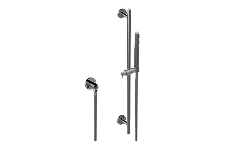 Graff - Contemporary Handshower w/Harley Wall-Mounted Slide Bar - Warm Bronze PVD - G-8686-WB