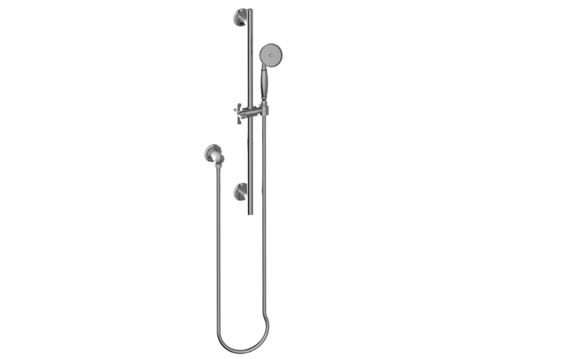 Graff - Vignola Transitional Handshower with Wall-Mounted Side Bar - Warm Bronze PVD - G-8710-C20-WB