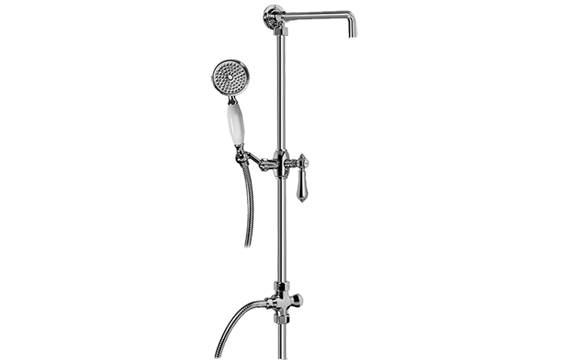 Adley Exposed Riser with Handshower in Multiple Finishes Length:41" Width:8" Height:4"