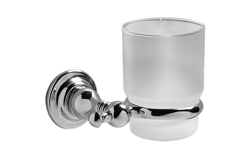 Graff - Tumbler & Holder Length:10" Width:7" Height:3" - Architectural White - G-9002-WT