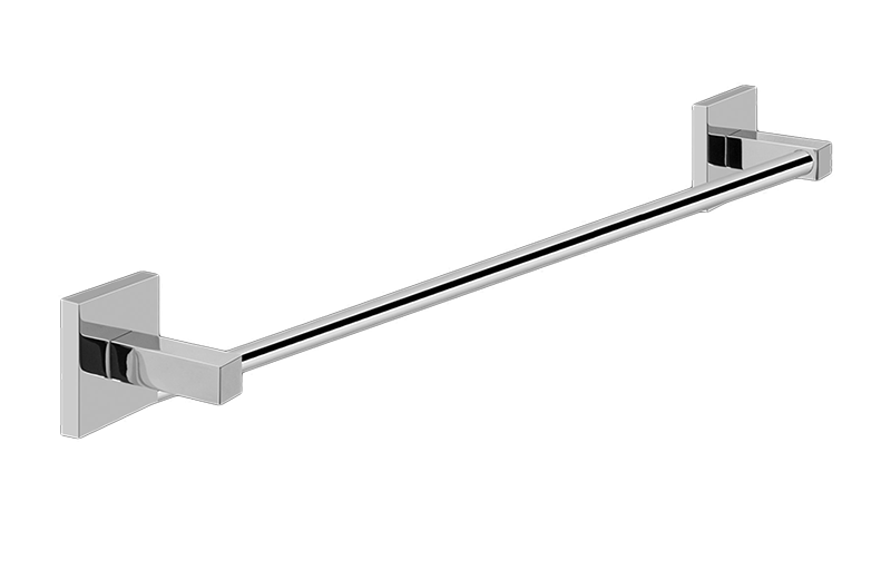 18" Towel Bar in Multiple Finishes Length:24" Width:4" Height:4"