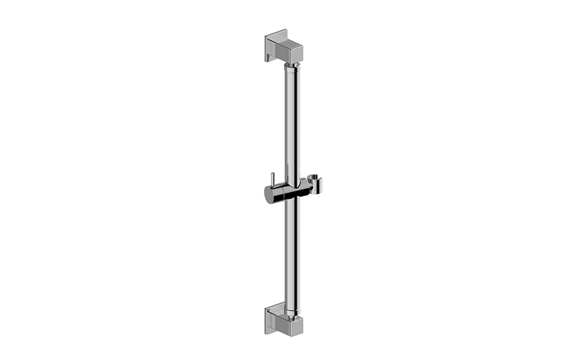 Graff - Square Grab Bar - 24" w/handshower holder - Warm Bronze PVD - G-9553-WB