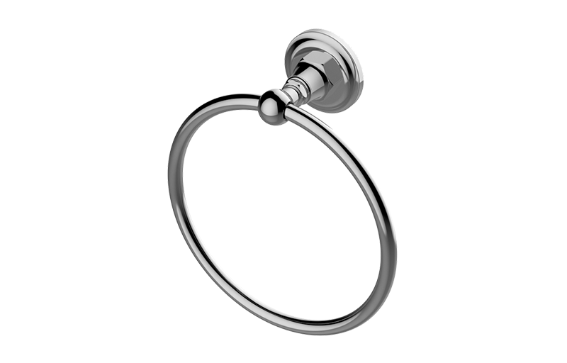 Graff - Camden Towel Ring Length:10" Width:7" Height:4" - Warm Bronze PVD - G-9706-WB