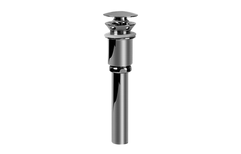 Graff - Push-Top Umbrella Pop-Up Drain with Overflow Length:9" Width:4" Height:3" - Warm Bronze PVD - G-9955-WB