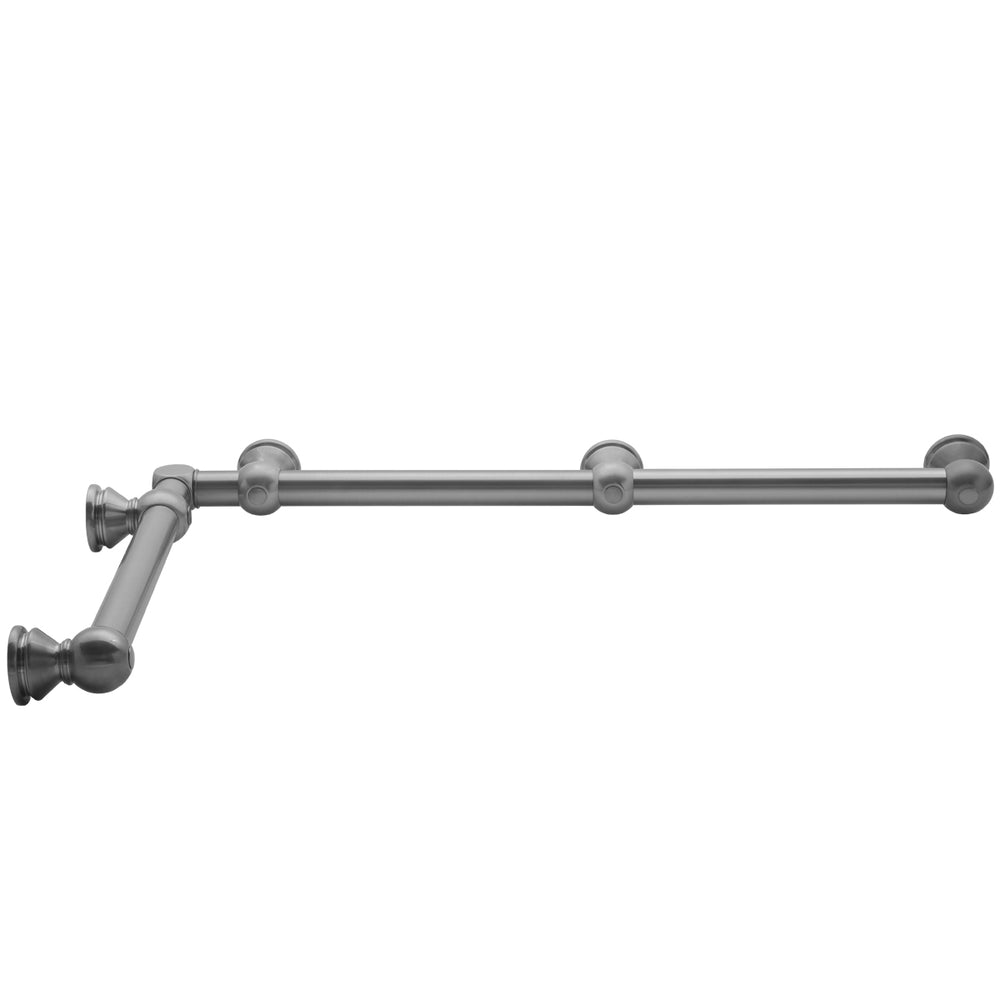 G30 12" x 36"  Inside Corner Grab Bar in Multiple Finishes