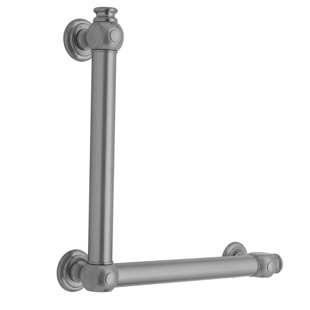 G60 12H x 16W 90° Right Hand Grab Bar in Multiple Finishes