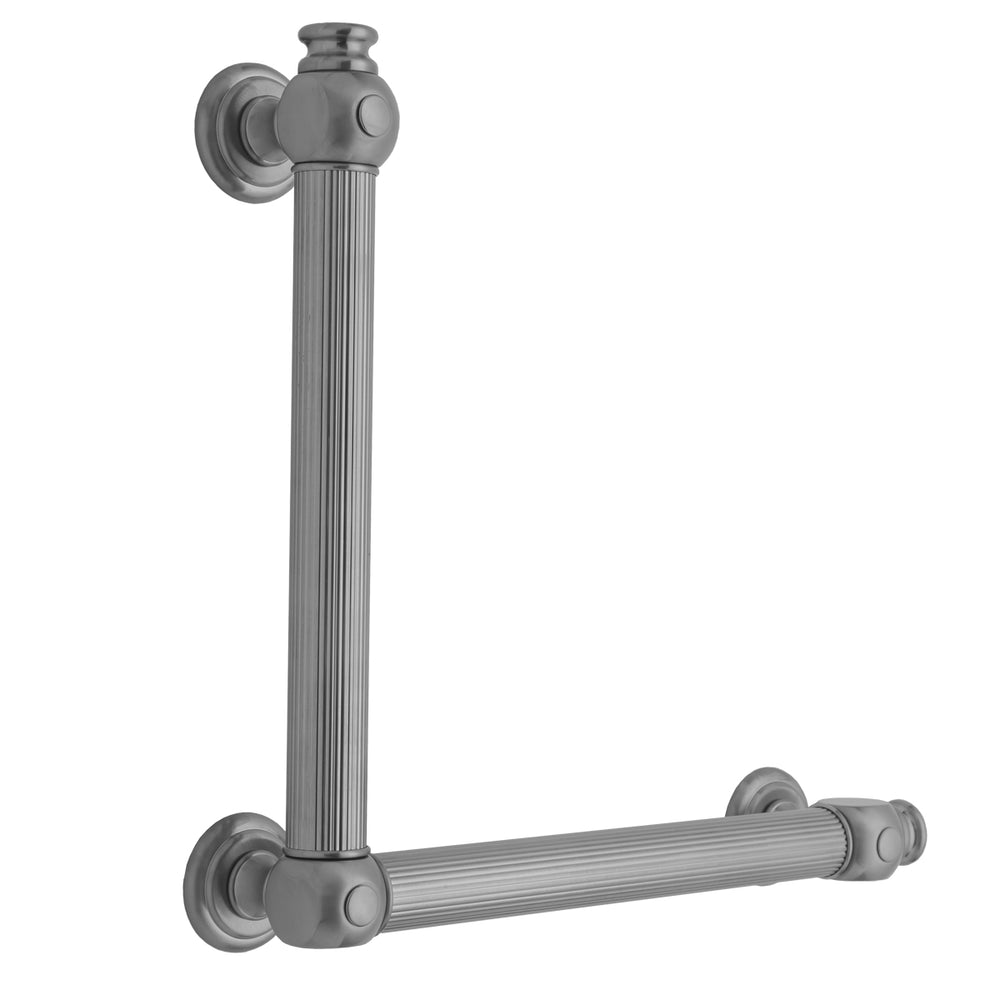 G61 24H x 32W 90° Right Hand Grab Bar in Multiple Finishes