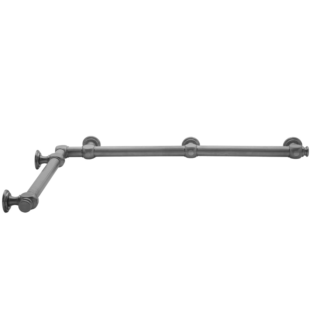 G61 32" x 36" Inside Corner Grab Bar in Multiple Finishes