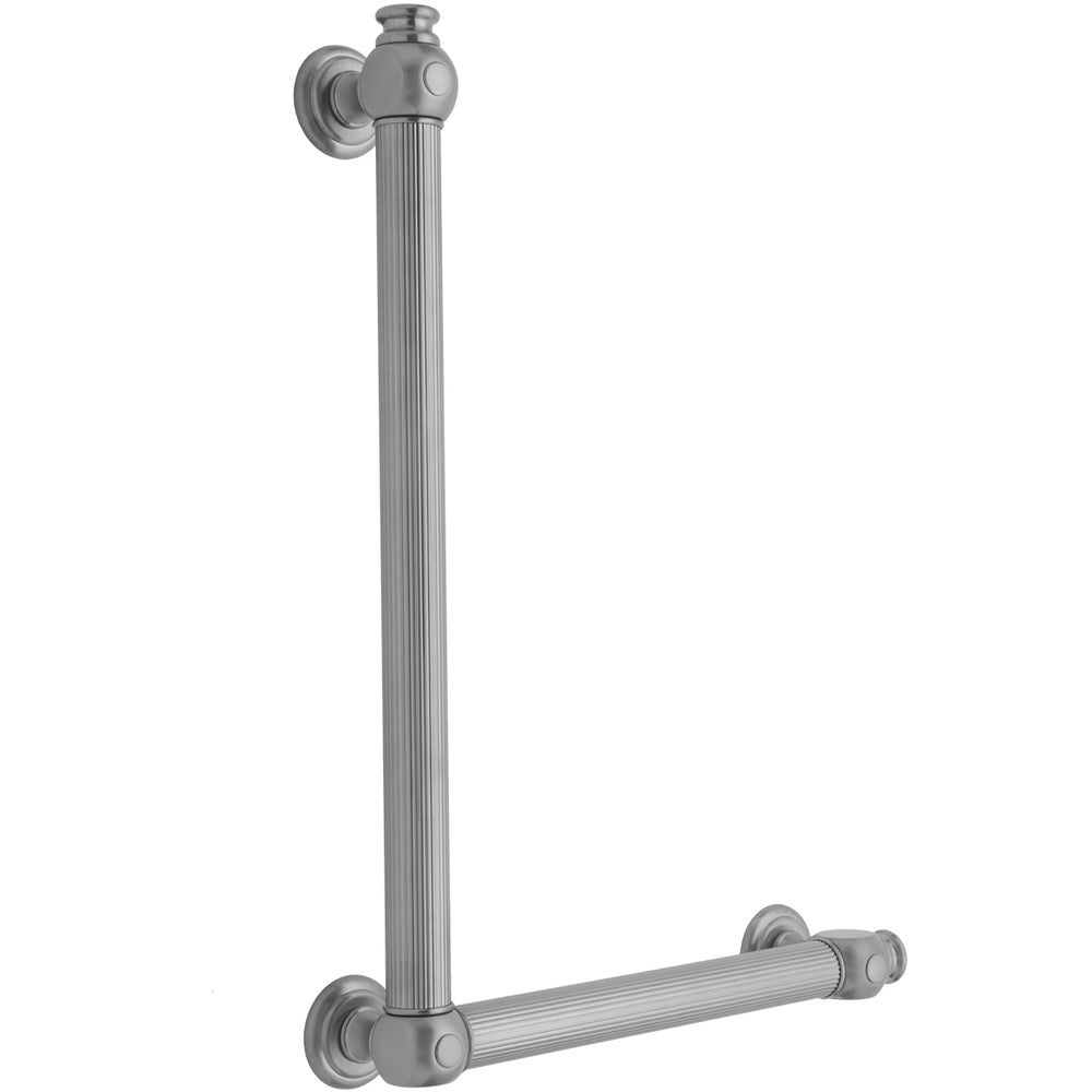 G61 32H x 16W 90° Right Hand Grab Bar in Multiple Finishes