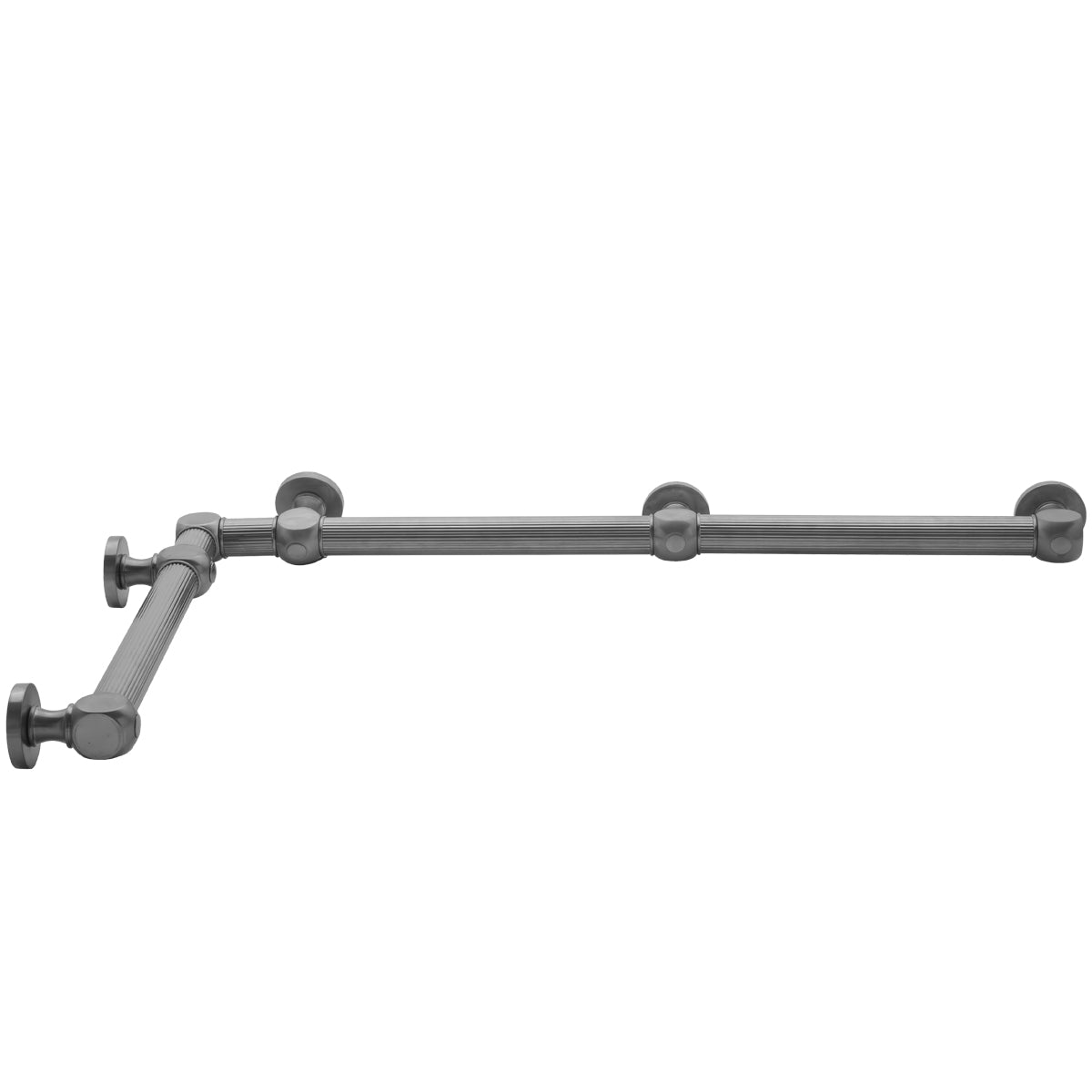 G71 12" x 36"  Inside Corner Grab Bar in Multiple Finishes