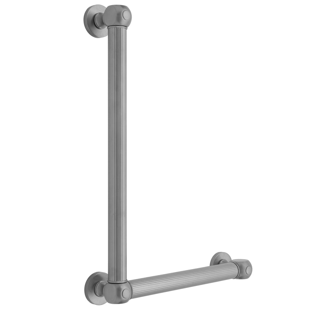 G71 16H x 12W 90° Right Hand Grab Bar in Multiple Finishes