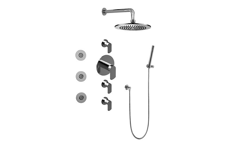 Phase Full Thermostatic Shower System  in Multiple Finishes