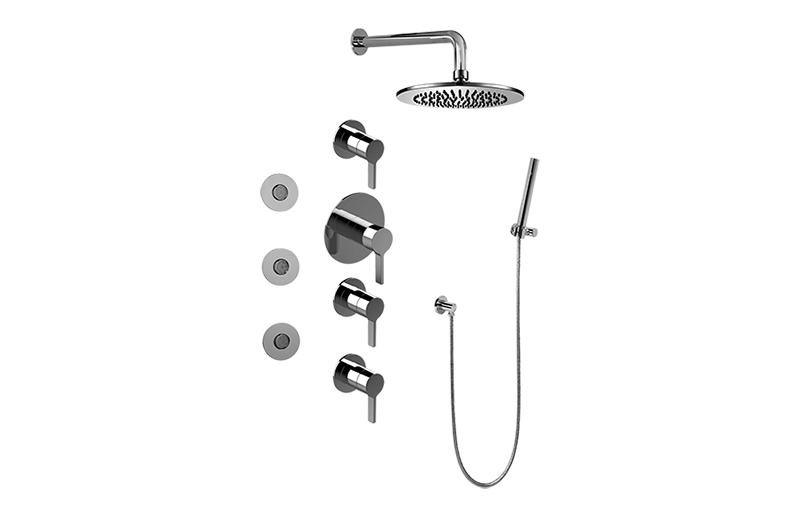 Terra Full Thermostatic Shower System  in Multiple Finishes