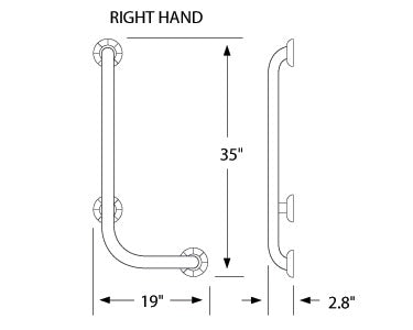 "L" Right Hand Angle