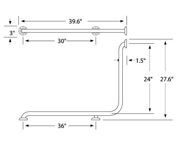 Corner Grab Bar