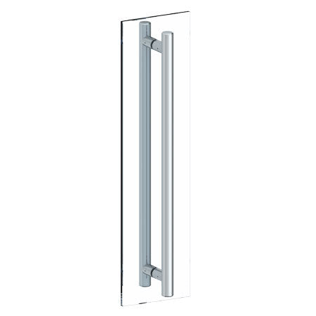 24" Double Shower Door Pull/ Glass Mount Towel Bar