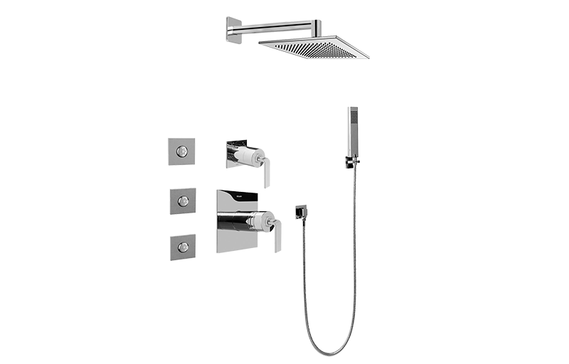 Immersion Full Thermostatic Shower System with Transfer Valve (Rough & Trim) in Multiple Finishes