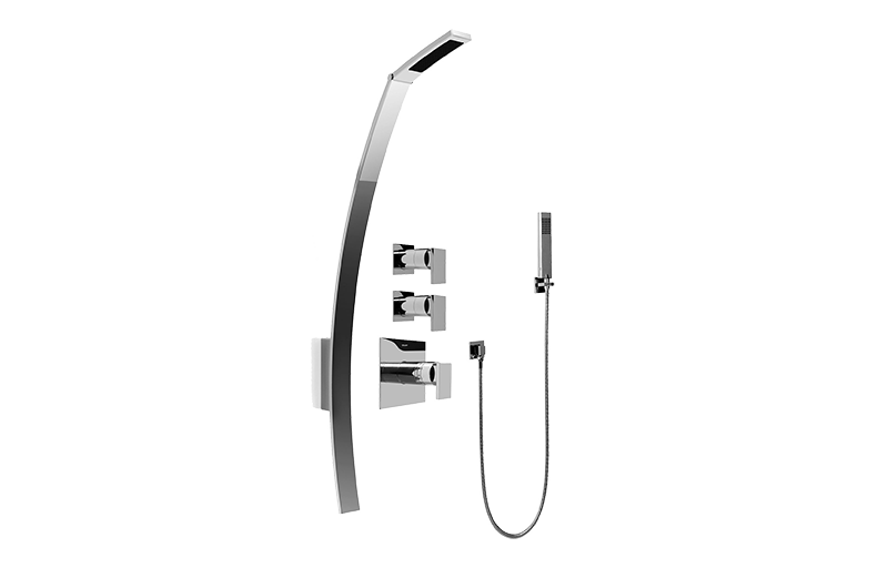 Solar Luna Thermostatic Shower Set w/Handshower (Rough & Trim) in Multiple Finishes