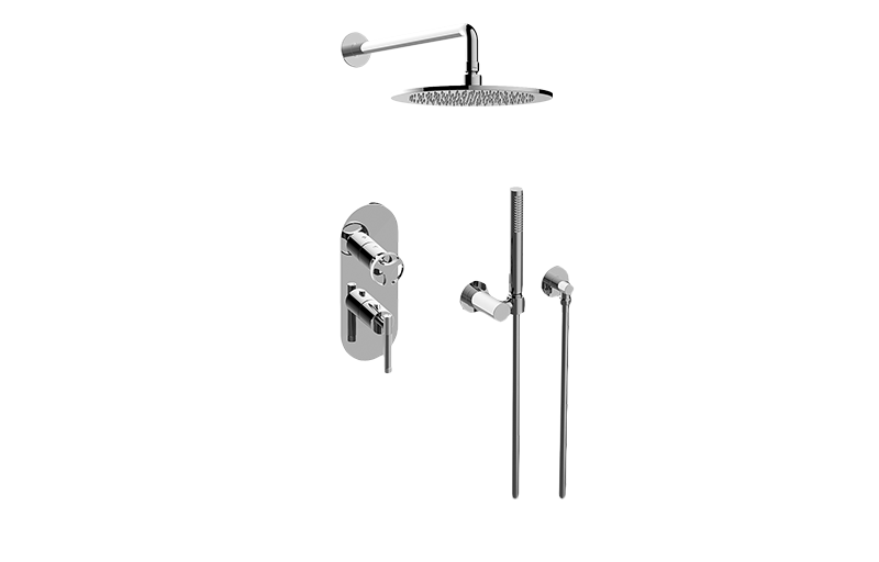 Harley M-Series Thermostatic Shower System - Shower with Handshower (Rough & Trim)  in Multiple Finishes