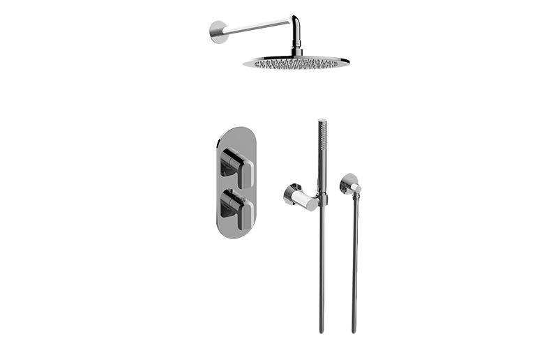 Sento M-Series Thermostatic Shower System - Shower with Handshower (Rough & Trim)  in Multiple Finishes