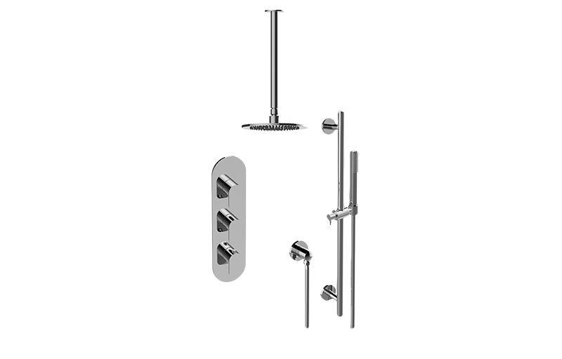 Sento M-Series Thermostatic Shower System Shower with Handshower (Rough & Trim)  in Multiple Finishes