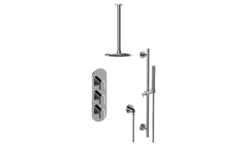 Sento M-Series Thermostatic Shower System Shower with Handshower (Rough & Trim)  in Multiple Finishes