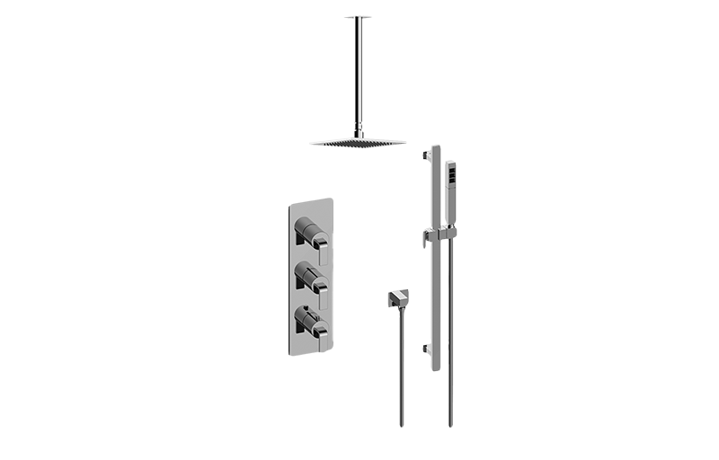 Immersion M-Series Thermostatic Shower System - Shower with Handshower (Rough & Trim)  in Multiple Finishes