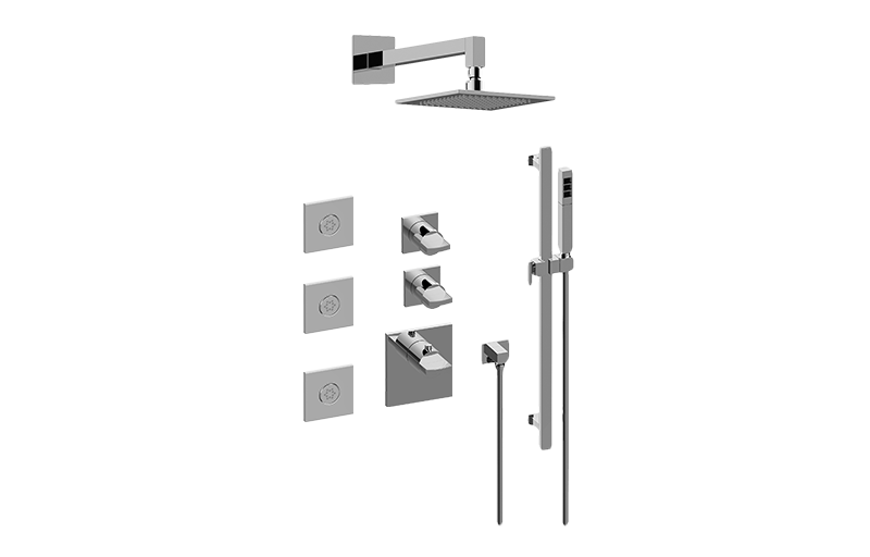 Sade M-Series Full Thermostatic Shower System (Rough & Trim)  in Multiple Finishes