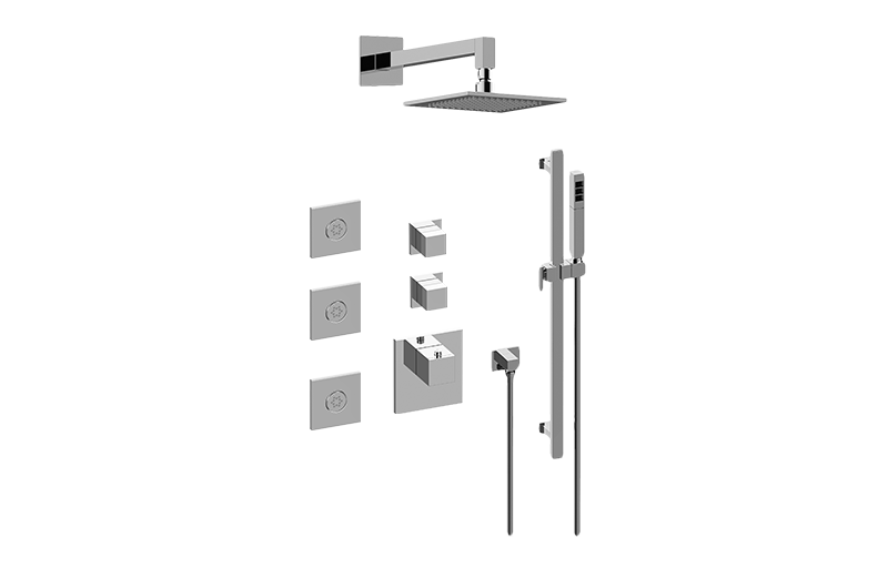 Incanto M-Series Full Thermostatic Shower System (Rough & Trim)  in Multiple Finishes