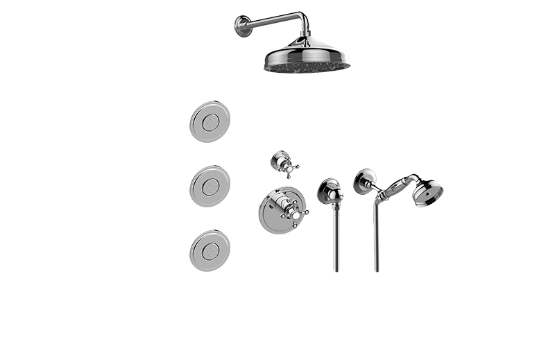 Adley M-Series Full Thermostatic Shower System (Rough & Trim)  in Multiple Finishes