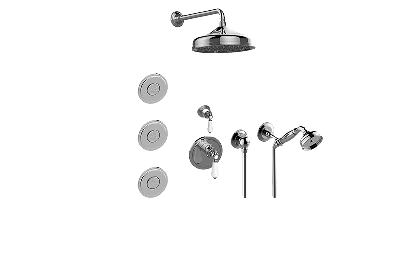 Adley M-Series Full Thermostatic Shower System (Rough & Trim)  in Multiple Finishes