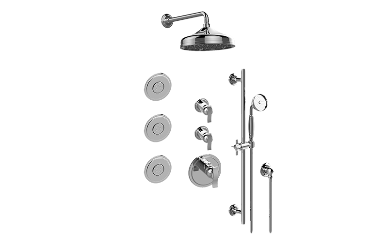 Bali M-Series Full Thermostatic Shower System (Rough & Trim)  in Multiple Finishes