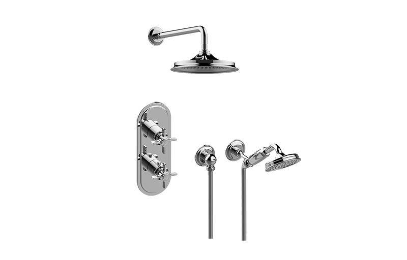 Camden M-Series Thermostatic Shower System - Shower with Handshower (Rough & Trim)  in Multiple Finishes