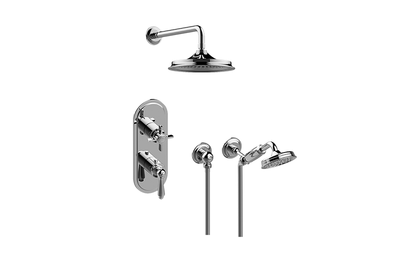 Camden M-Series Thermostatic Shower System - Shower with Handshower (Rough & Trim)  in Multiple Finishes