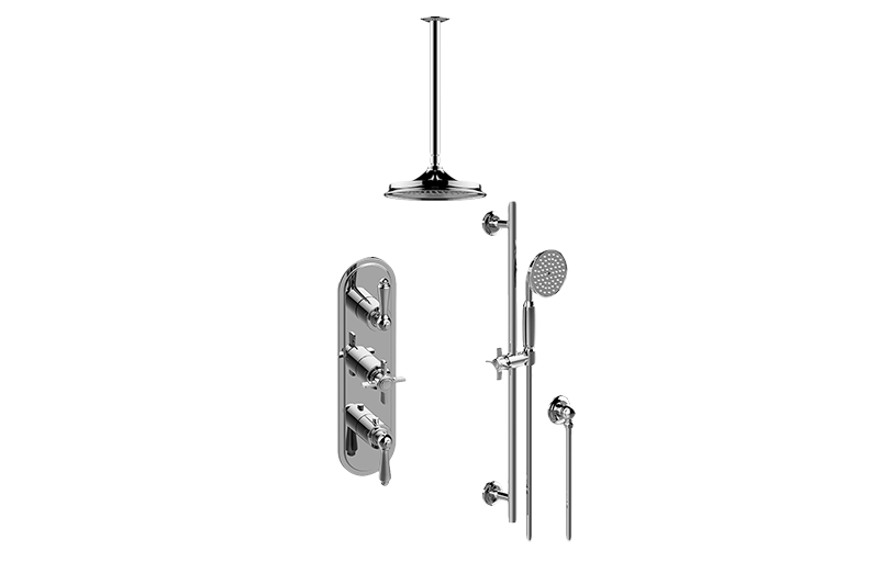 Camden M-Series Thermostatic Shower System - Shower with Handshower (Rough & Trim)  in Multiple Finishes