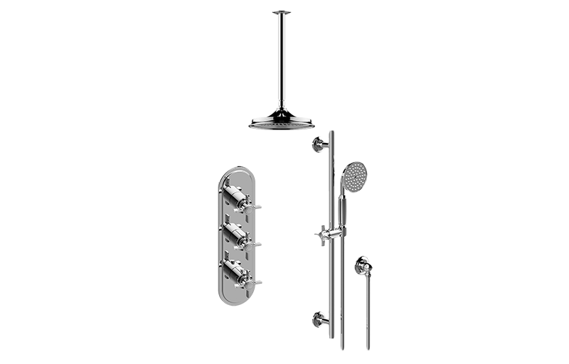 Camden M-Series Thermostatic Shower System - Shower with Handshower (Rough & Trim)  in Multiple Finishes