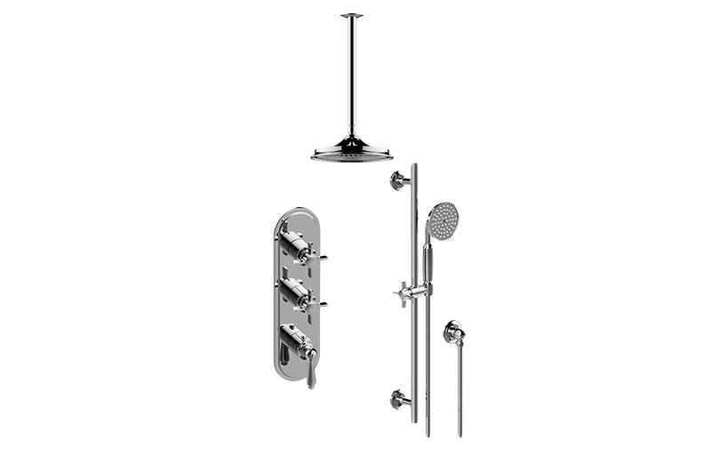Camden M-Series Thermostatic Shower System - Shower with Handshower (Rough & Trim)  in Multiple Finishes