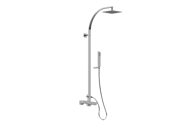 Square Exposed Thermostatic Shower in Multiple Finishes