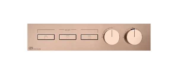 Gessi - Hi-Fi - Push-botton plate with HANDSHOWER symbol For Hi-Fi Eclectic - Copper - 03294#030