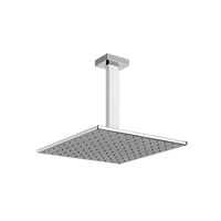 Gessi - Rettangolo - Ceiling-mounted adjustable and antilimestone showerhead 11-13/16" X 11-13/16" 
 - Chrome - 15186#031