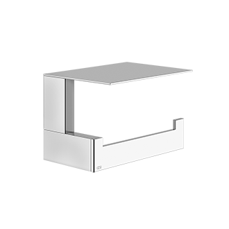 Gessi - Rettangolo - Wall-mounted tissue holder with cover - Chrome - 20849#031