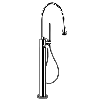 Gessi - Goccia - TRIM PARTS ONLY Floor-mounted tub filler
 - Chrome - 24980#031