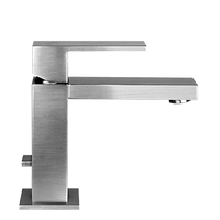 Gessi - Rettangolo - Single lever washbasin mixer with pop-up assembly
 - Chrome - 26501#031