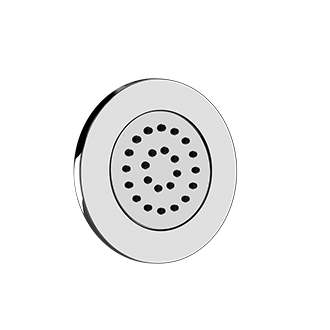 Gessi - Body Jets - TRIM PARTS ONLY Round in-wall pivotable body spray
 - Chrome - 32982#031