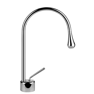 Gessi - Goccia - Single lever washbasin mixer without pop-up assembly
 - Chrome - 35201#031