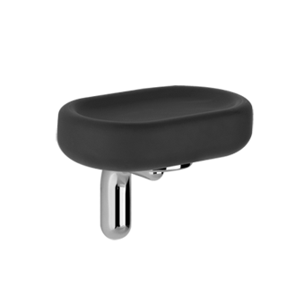 Gessi - Goccia - Wall-mounted soap dish, black - Chrome - 38002#031