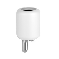 Gessi - Goccia - Wall-mounted holder, white - Chrome - 38007#031